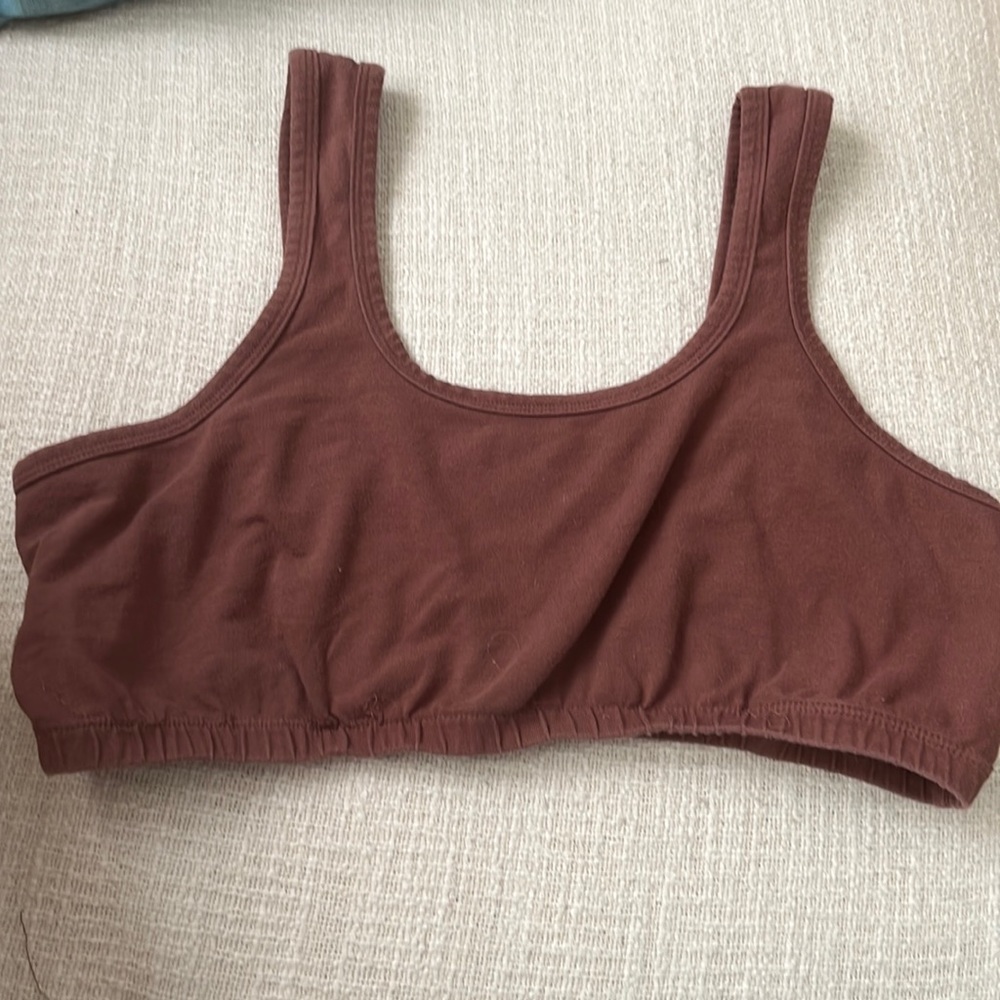 Arq 2x rust red “full coverage” bralette